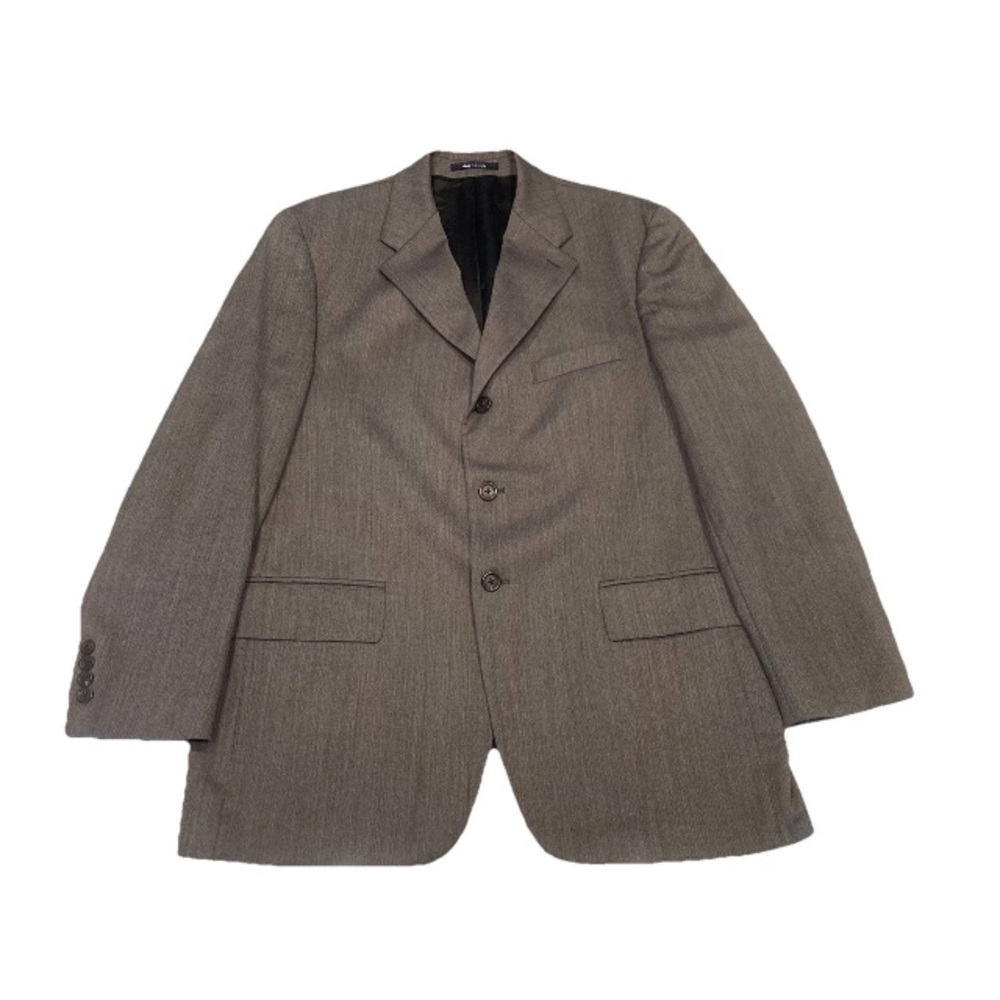 Vintage Ralph Lauren Men's 46R Charcoal Gray 3 Button Wool Sport Coat
